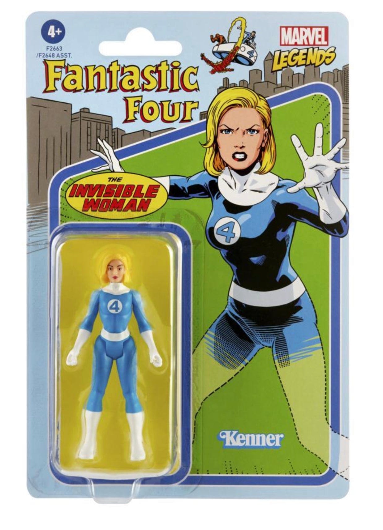 Hasbro Marvel Legends Retro Invisible Woman 3.75" Fantastic Four Action Figure