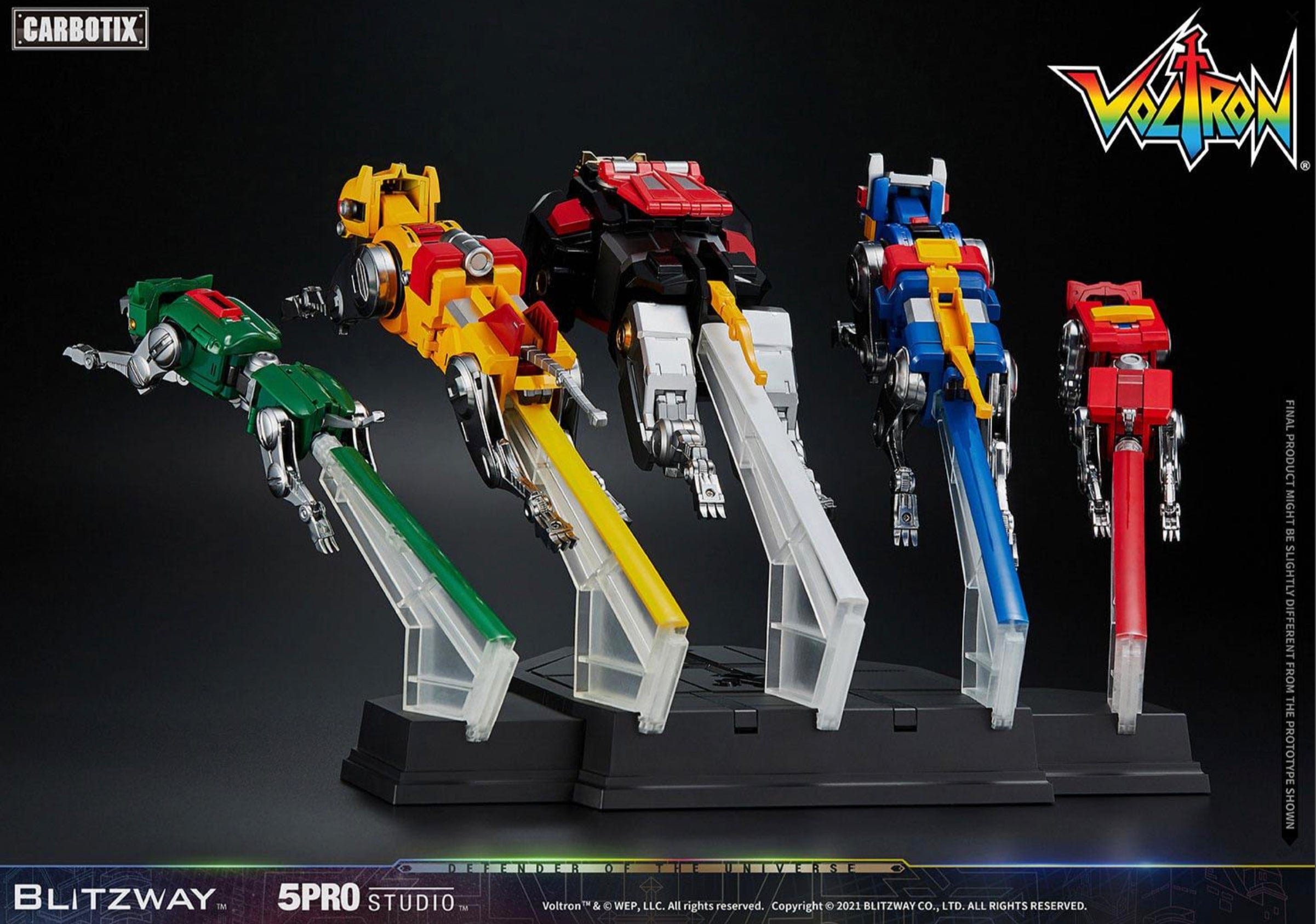 VOLTRON LIONS WITH STAND