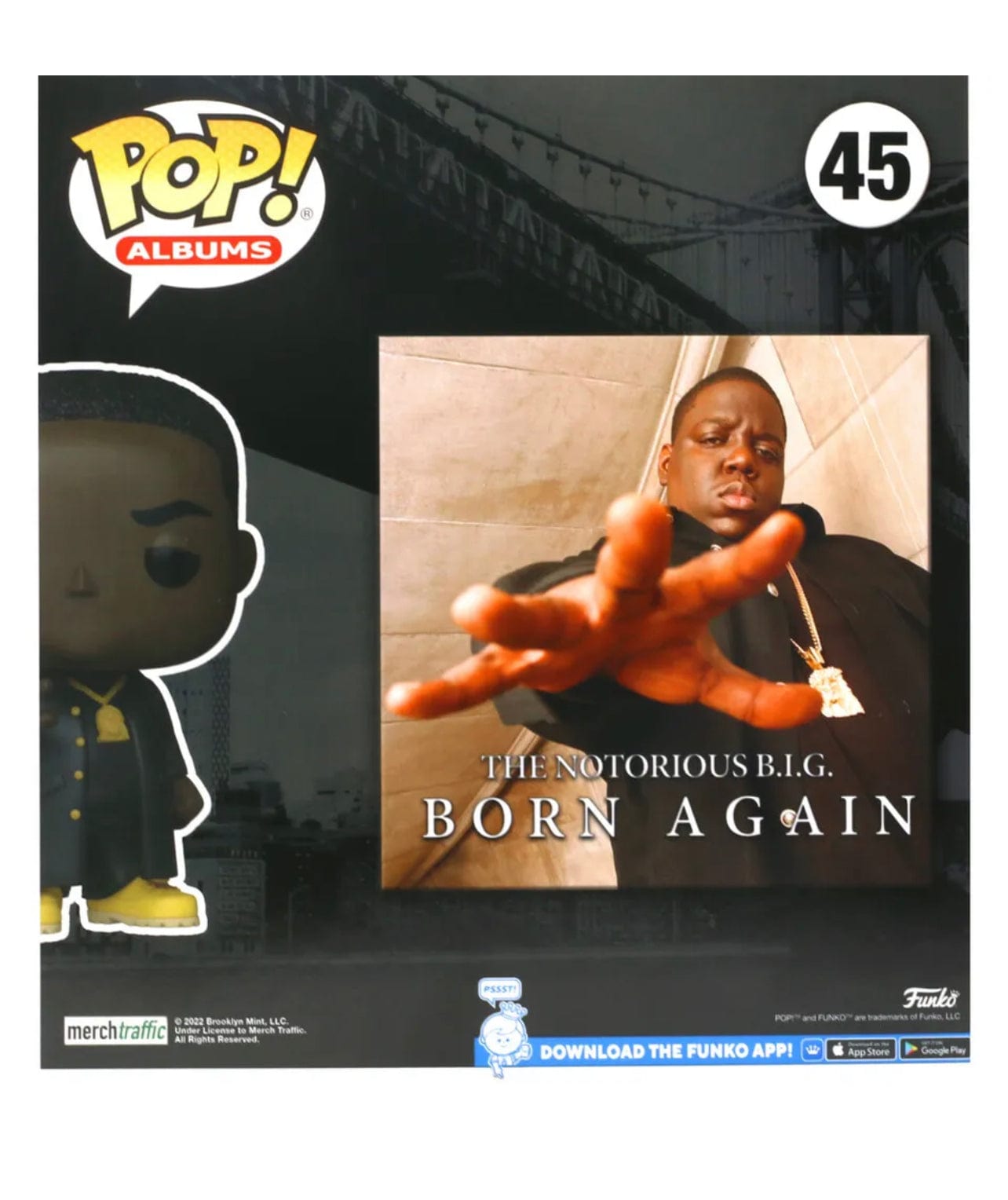 Notorious B.I.G. Born Again Pop! Album Figure with Case Back 