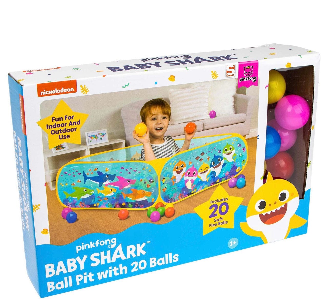 Pinkfong Baby Shark Ball Pit Kids Fun Indoor & Outdoor Fun 1+