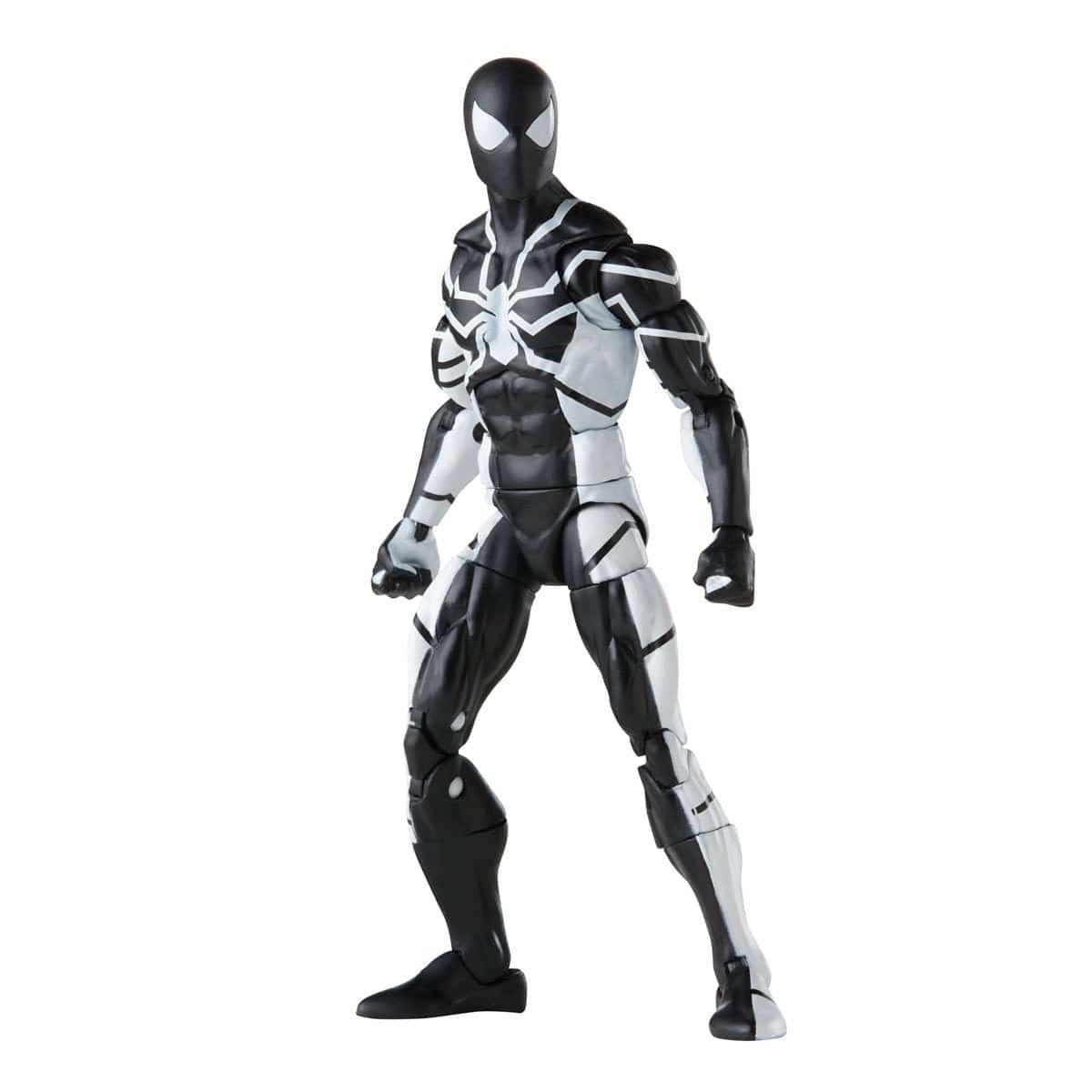 Future Foundation Spider-Man Stealth Suit Hasbro Marvel Legends Series Action Figure white background 