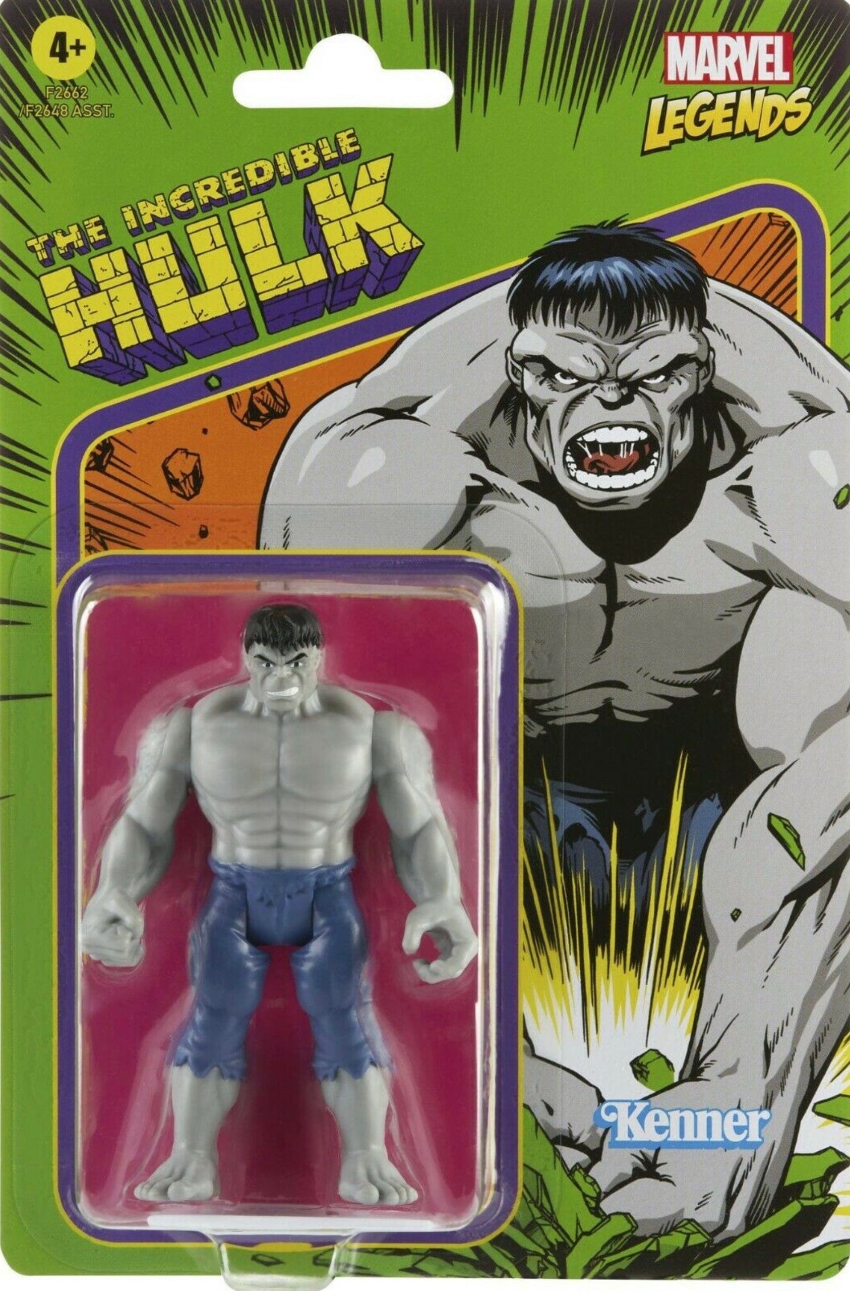 Marvel Legends Retro Recollect Incredible Hulk (Grey) 3.75" Action Figure