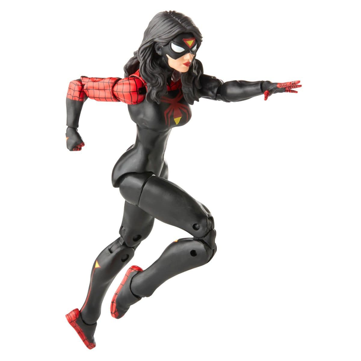 Spider-Man Retro Marvel Legends Jessica Drew Spider-Woman 6-Inch Action Figure Lunge Pose