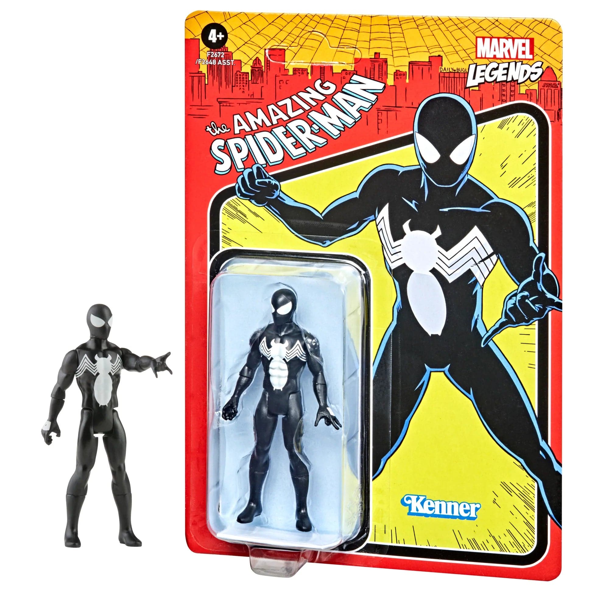 Marvel Legends Retro 375 Symbiote Spider-Man with box