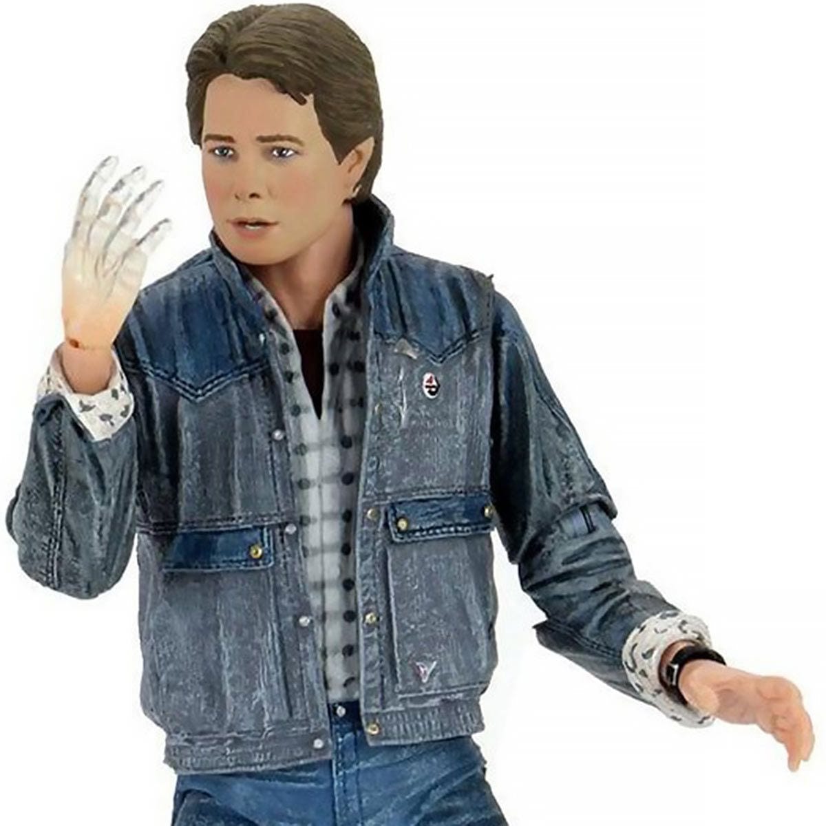 Back to the Future Ultimate Marty McFly 1985 Audition 7-Inch Scale Action Figure Media hand