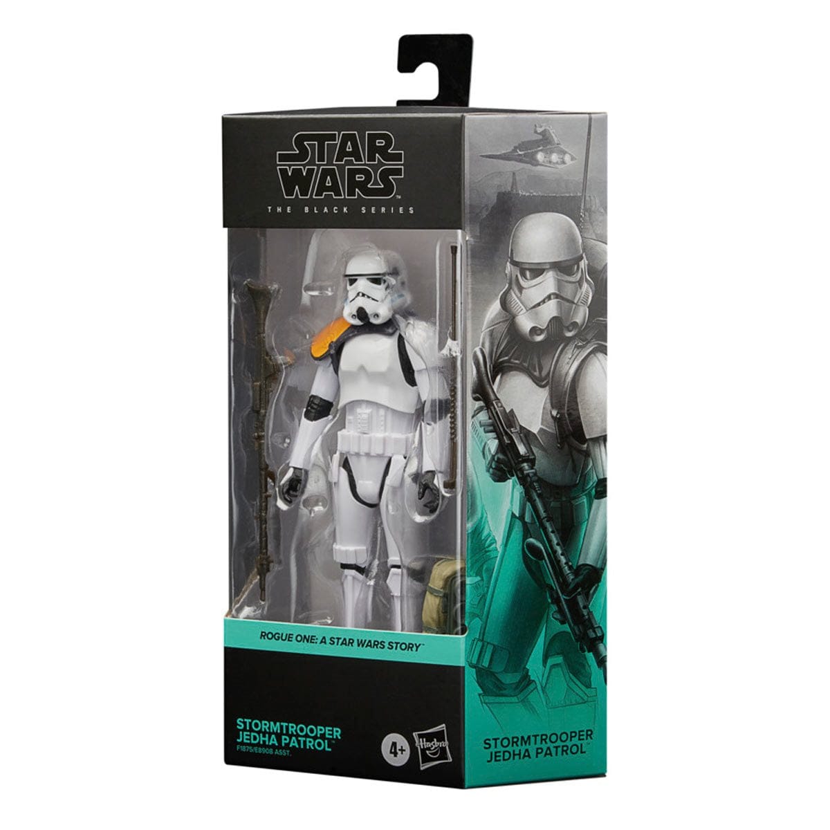 Star Wars The Black Series Stormtrooper Jedha Patrol 6-Inch Action Figure in box side view