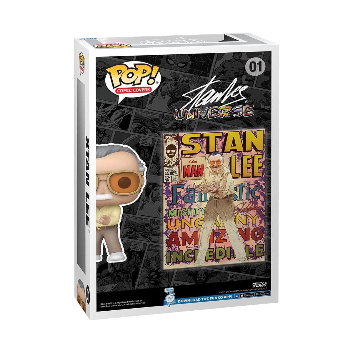 Marvel Stan Lee Pop! Comic Cover Figure with Case back