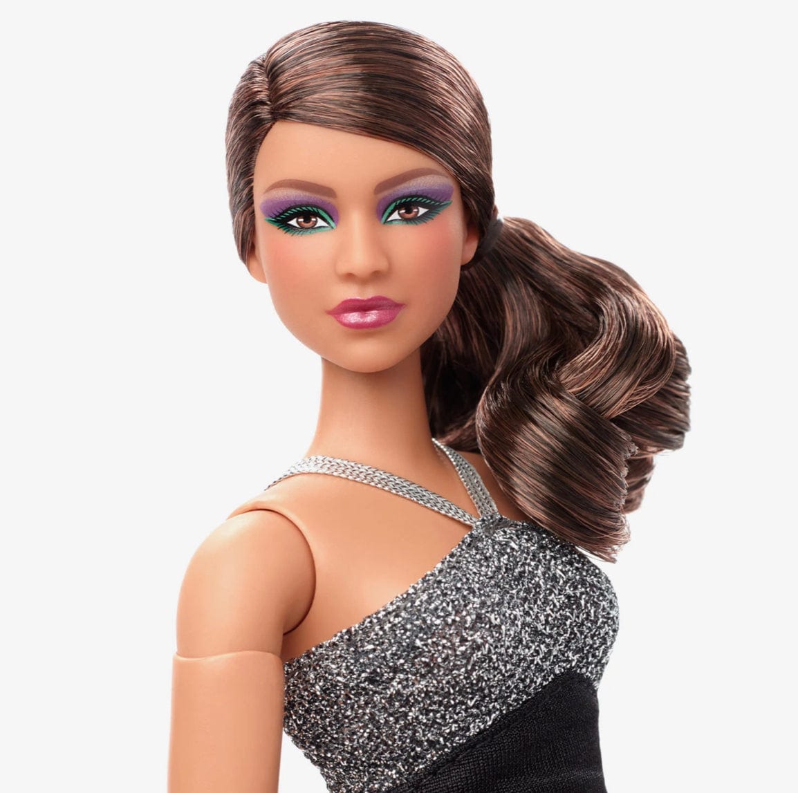 Barbie Ponytail Long Hair Brown Skin Big Eyes Corset Fashion Money
