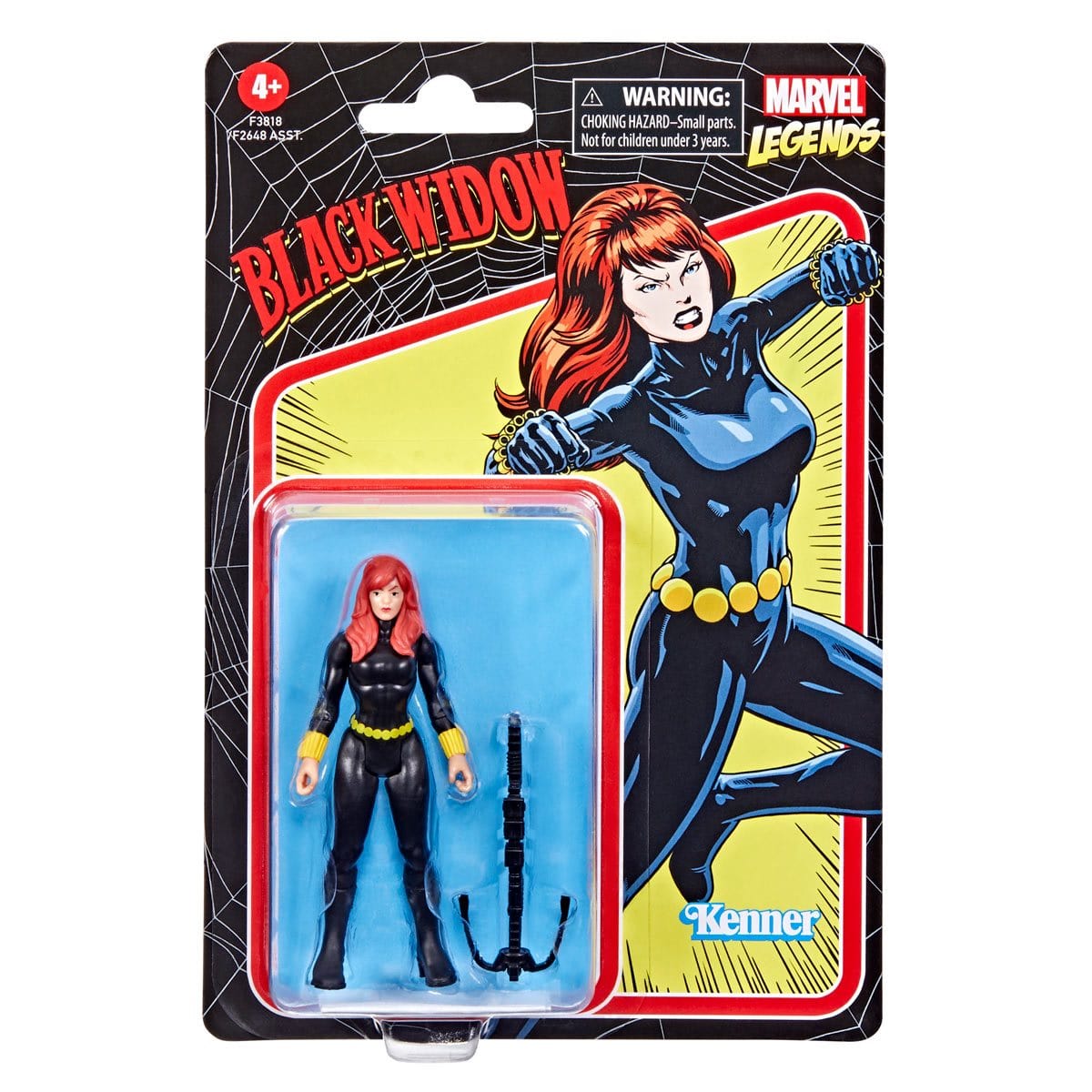 Marvel Legends Retro 375 Collection Black Widow 3 3/4-Inch Action Figure In box