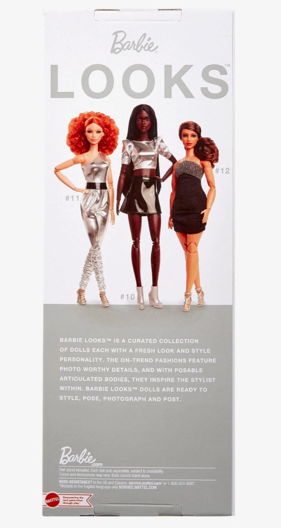 Barbie Signature Barbie Looks Doll (Original, Red) Back box