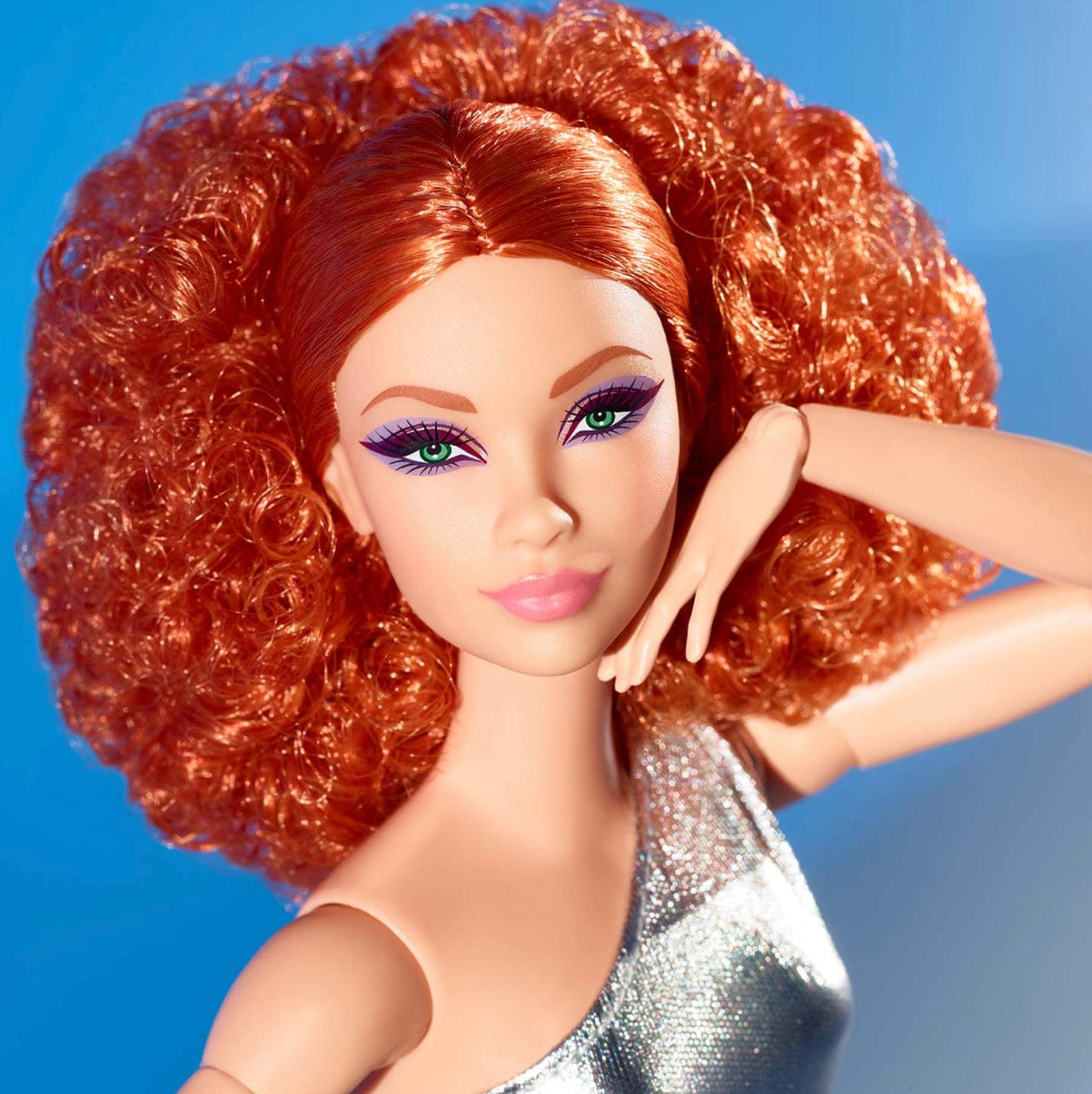Barbie Signature Barbie Looks Doll (Original, Red) Close up face