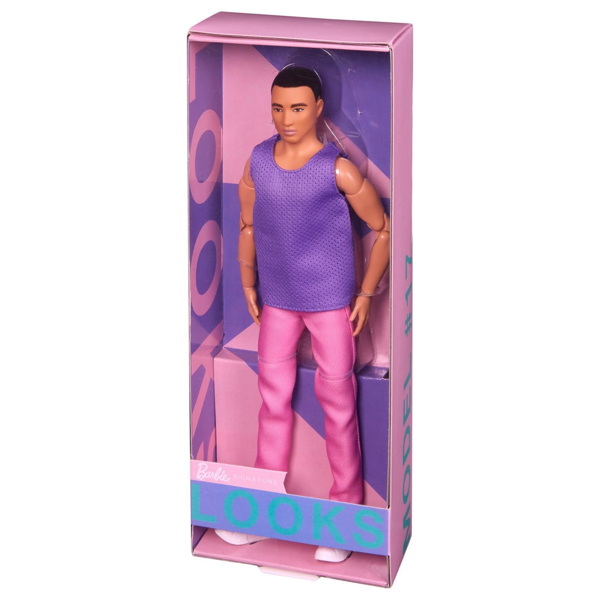 Barbie Looks Doll #17 Ken with Pink Shirt