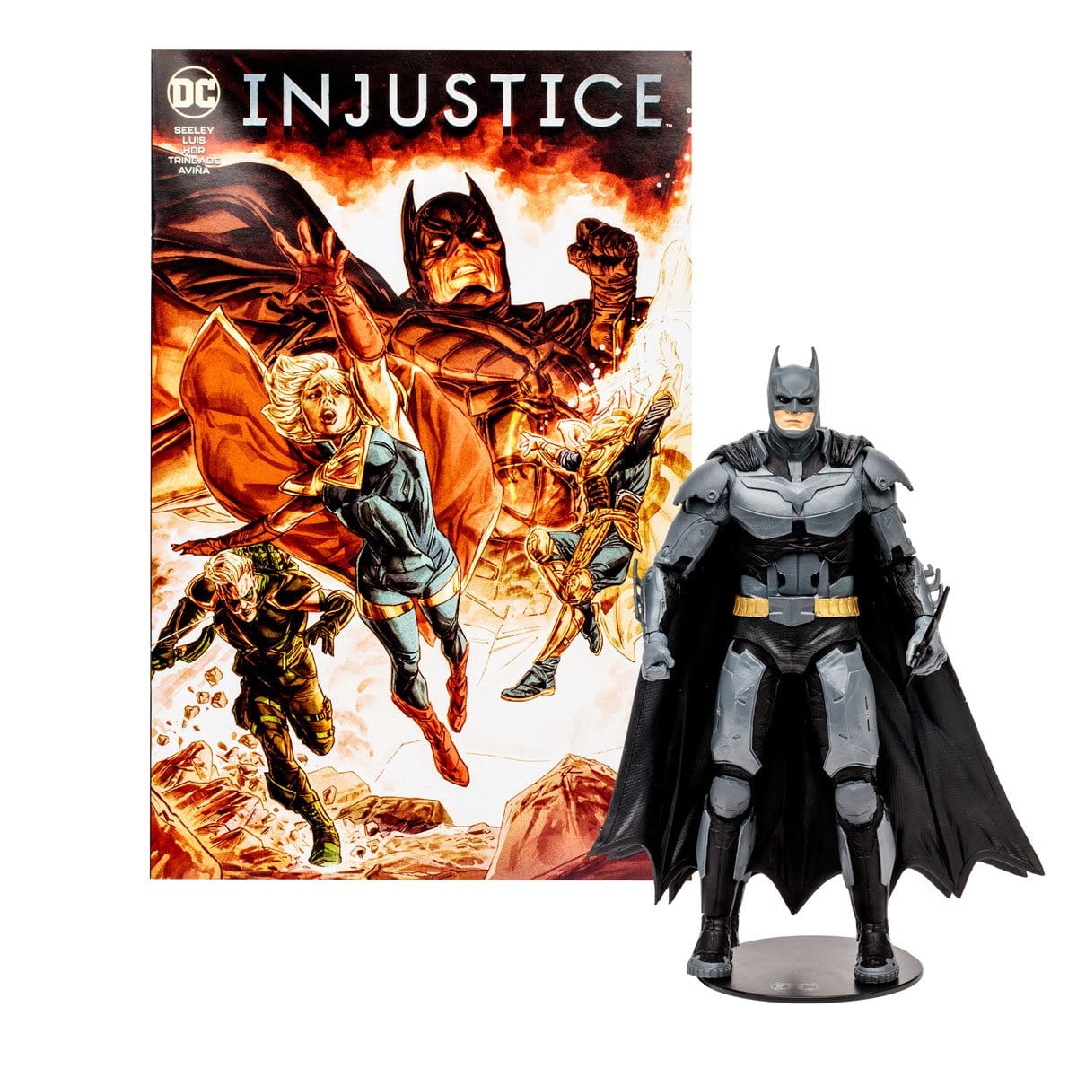 Injustice 2 Batman Page Punchers 7-Inch Scale Action Figure with Injustice Comic Book View
