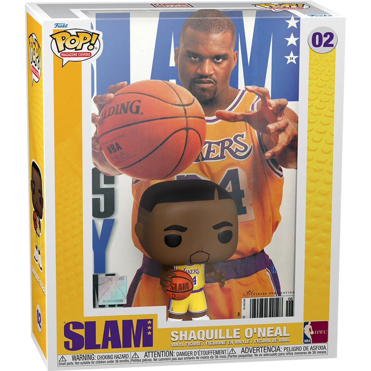 NBA SLAM Shaquille O'Neal Pop! Cover Figure with Case