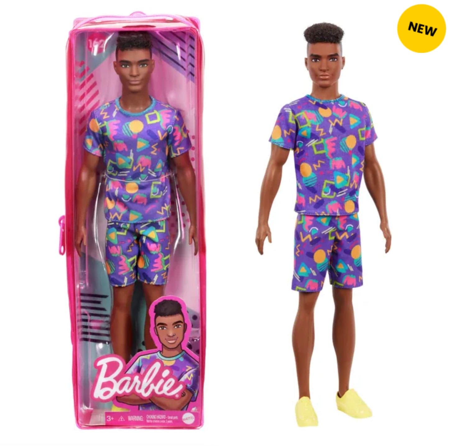 Barbie Fashionista Doll Ken Purple Retro Top # 162