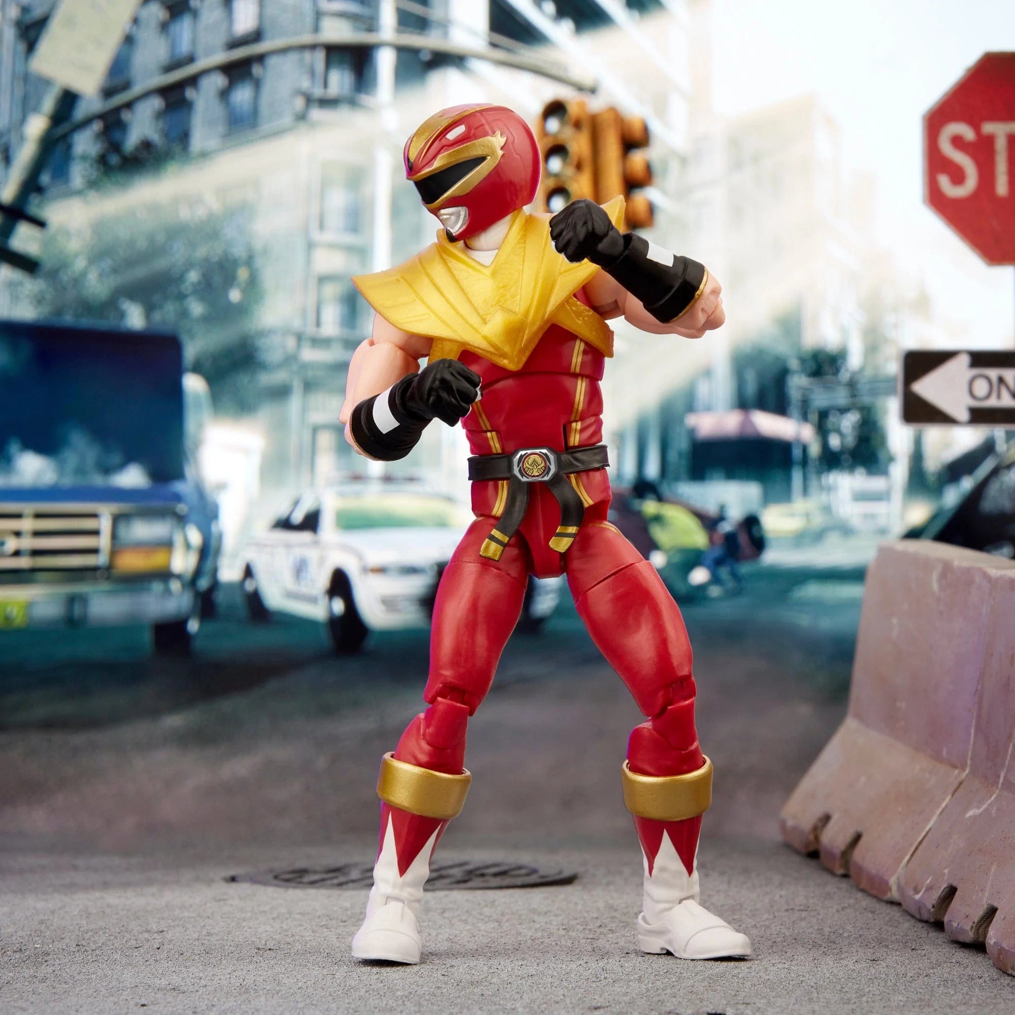 Power Rangers X Street Fighter Lightning Collection Morphed Ken Soaring Falcon Media Fight pose