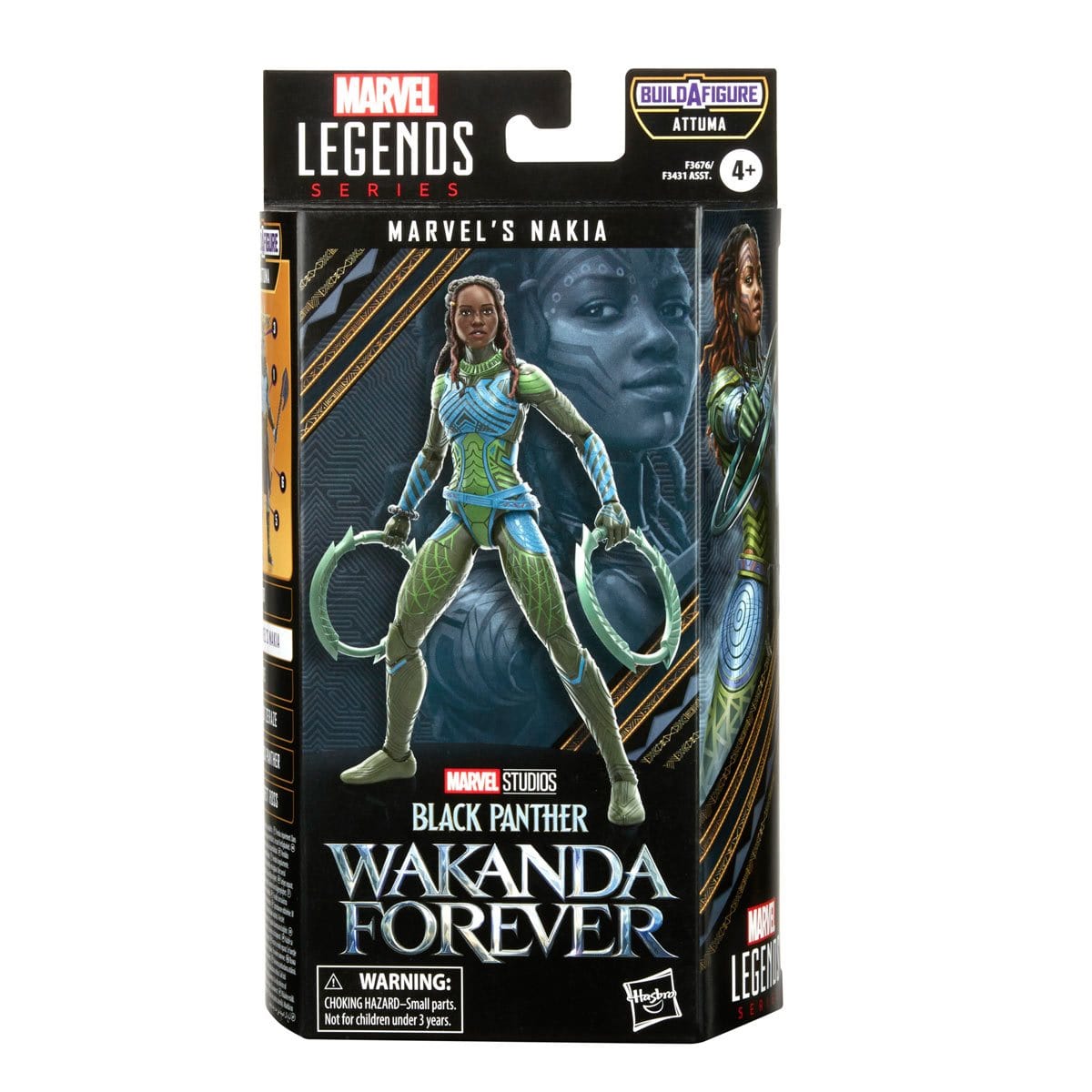 Black Panther Wakanda Forever Marvel Legends 6-Inch Nakia Action Figure front of box