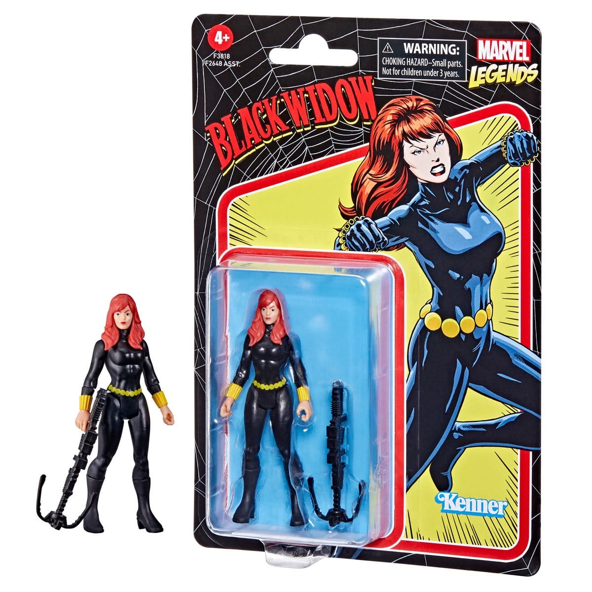 Marvel Legends Retro 375 Collection Black Widow 3 3/4-Inch Action Figure With box
