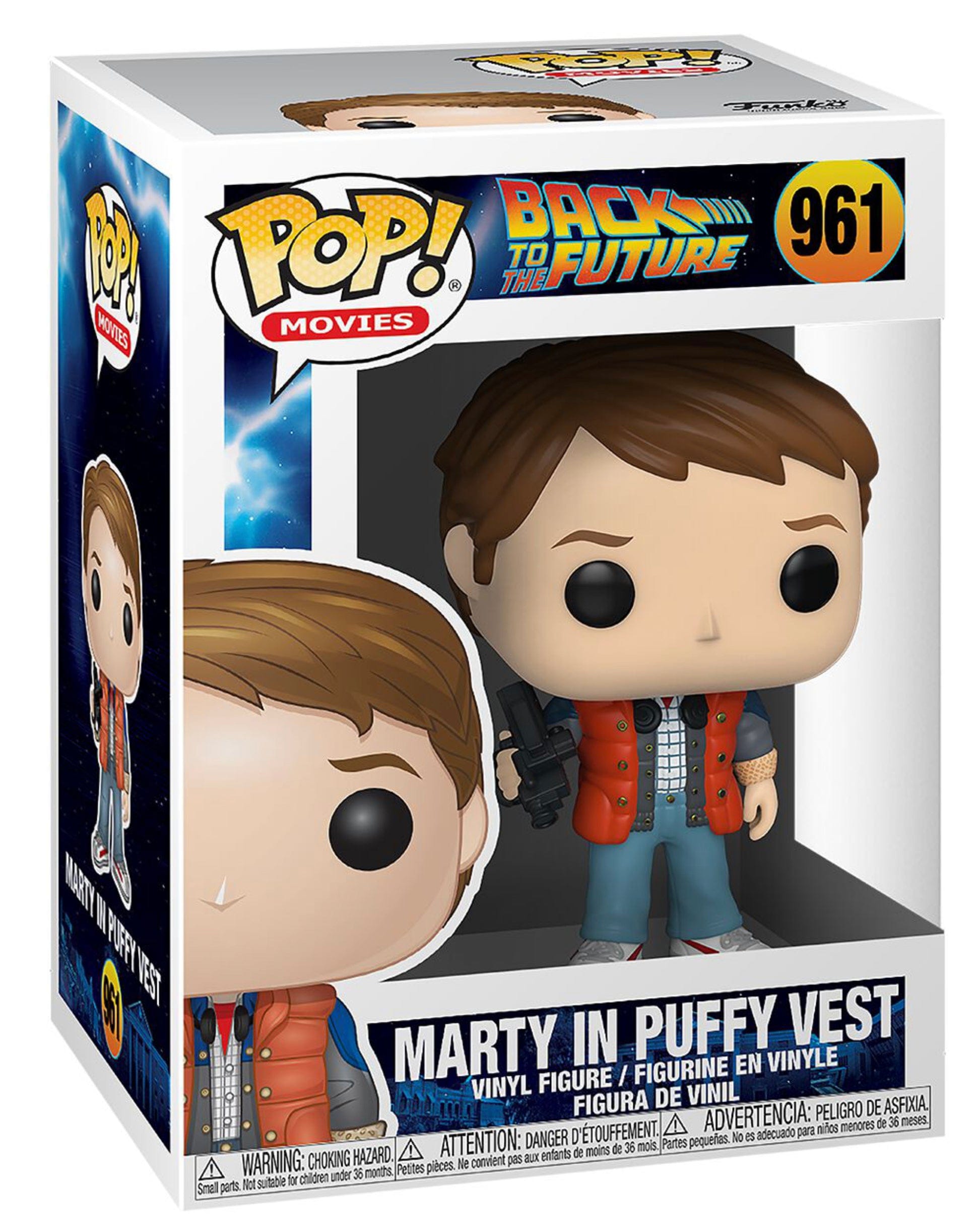 Funko Pop! Movies: Back to the Future - Marty in Puffy Vest Vinyl Figure Toy 961