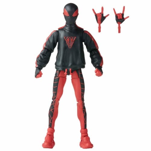 Spider-Man Retro Marvel Legends Miles Morales Spider-Man 6-Inch Action Figure.
