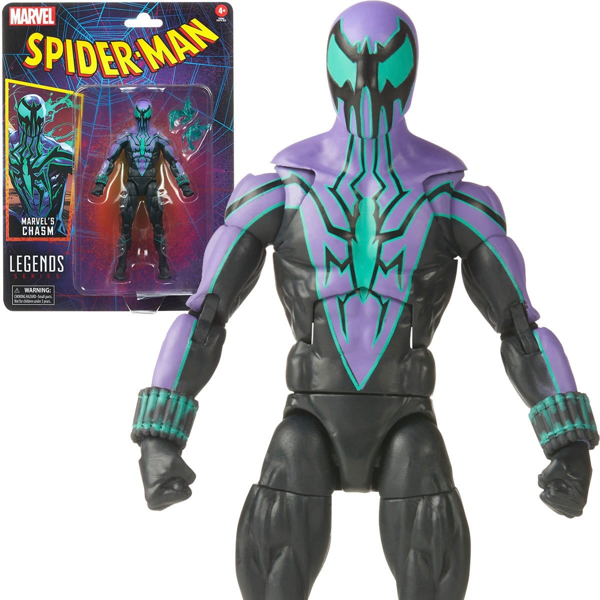 Spider-Man Retro Marvel Legends Chasm 6-Inch Action Figure With Display