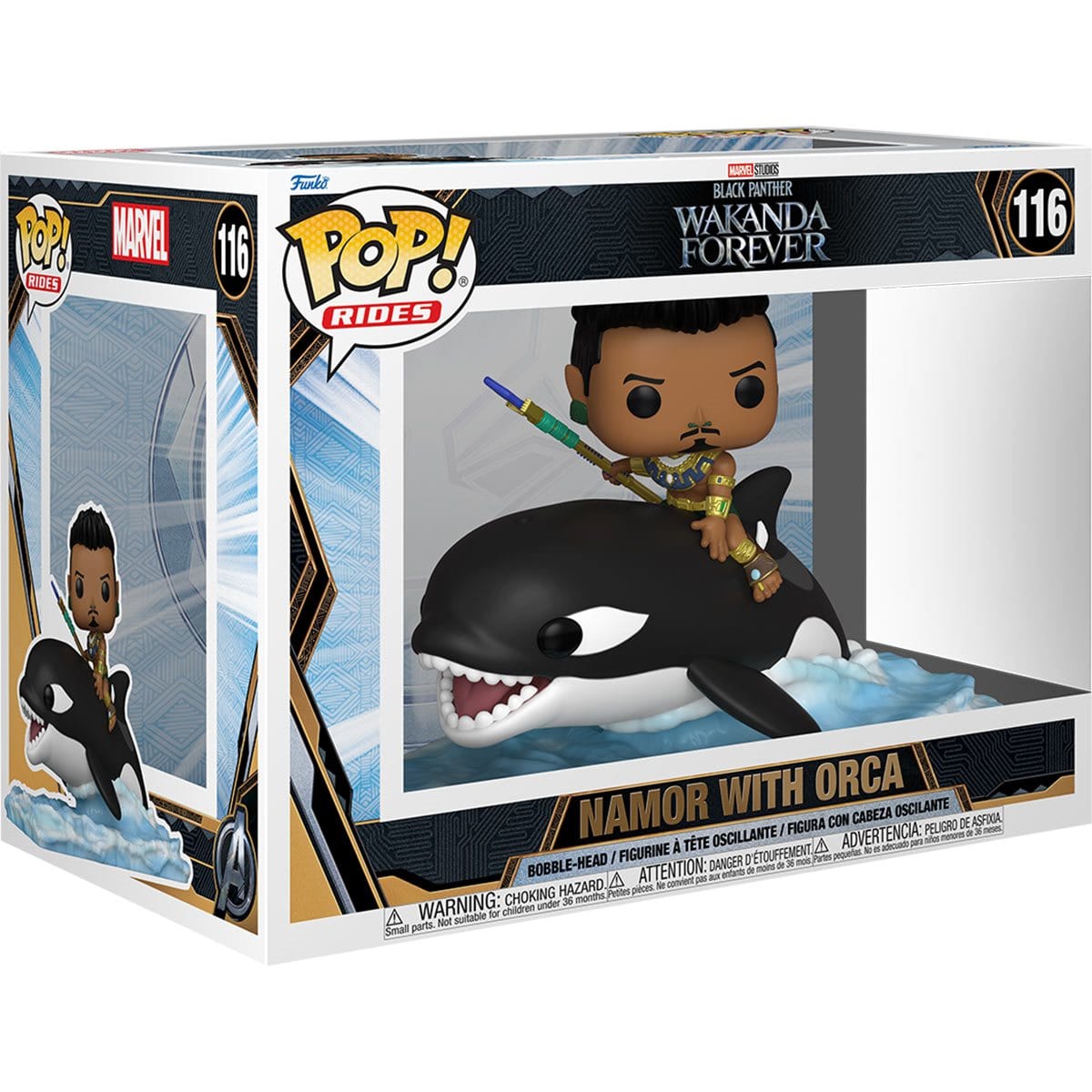 Black Panther: Wakanda Forever Namor with Orca Pop! Vinyl Ride