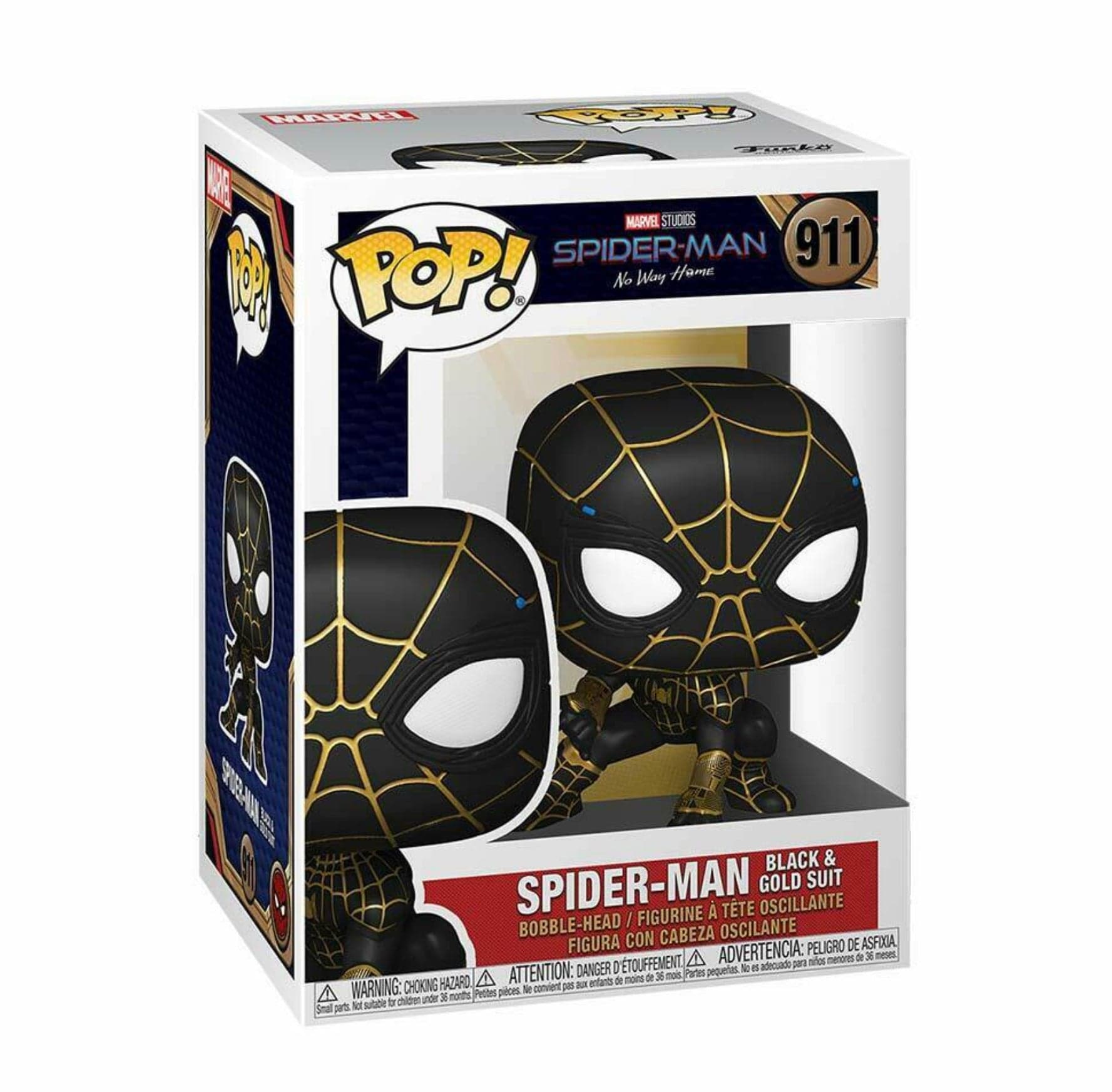 Spider-Man No Way Home Black & Gold Suit Marvel Funko Pop Figure