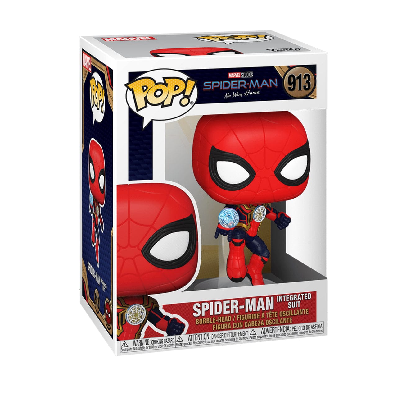 Spider-Man: No Way Home Spider-Man Integrated Suit Pop! Vinyl Figure Media 2 of 2 Window Display Box 