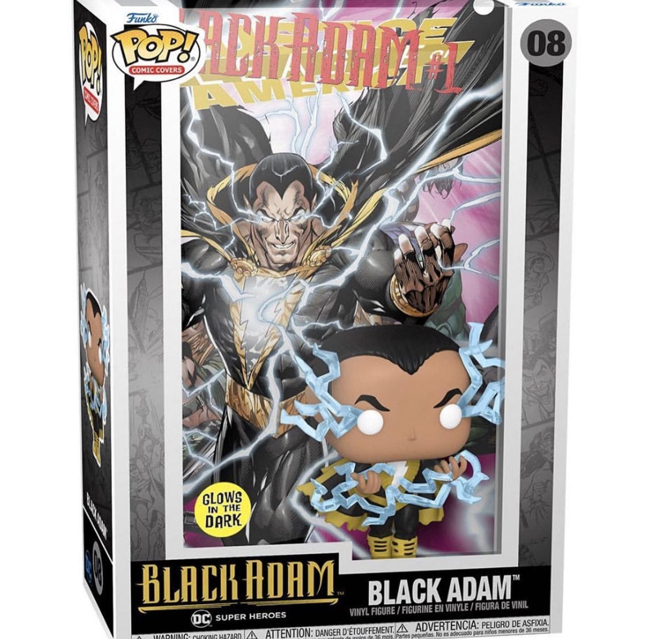 Black Adam Pop! Comic Cover Figure with Case