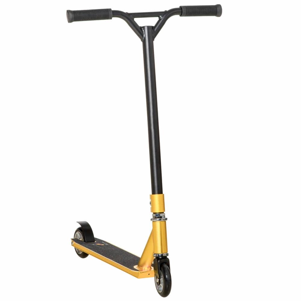 Stunt Scooter Entry Level Tricks Scooter for 14+ Beginners, Gold HOMCOM