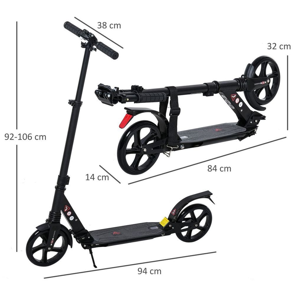 Kick Scooter Foldable Aluminum Ride On Toy For 8+ Adult